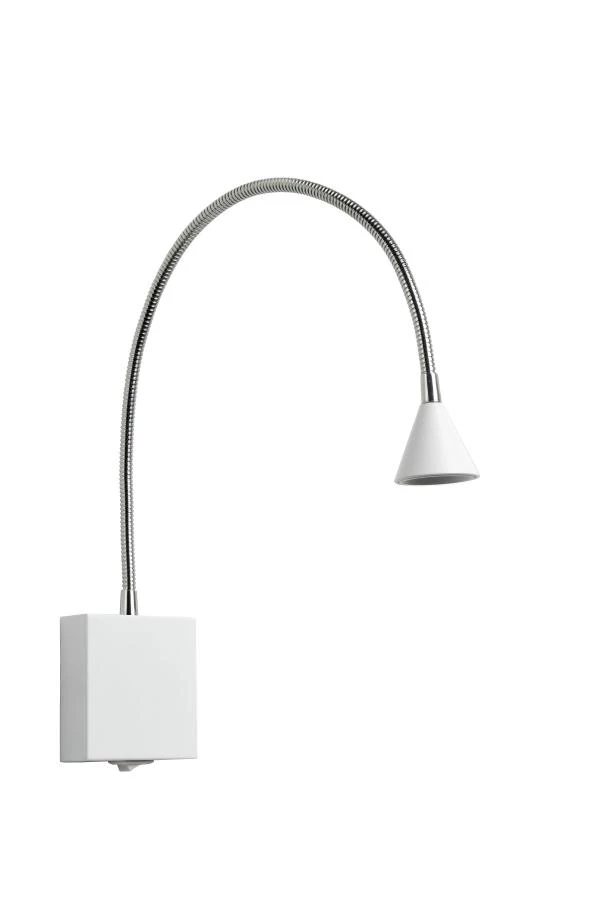 Lucide BUDDY - Bedlamp / Wandlamp - LED - 1x4W 4000K - Wit - uitgezet